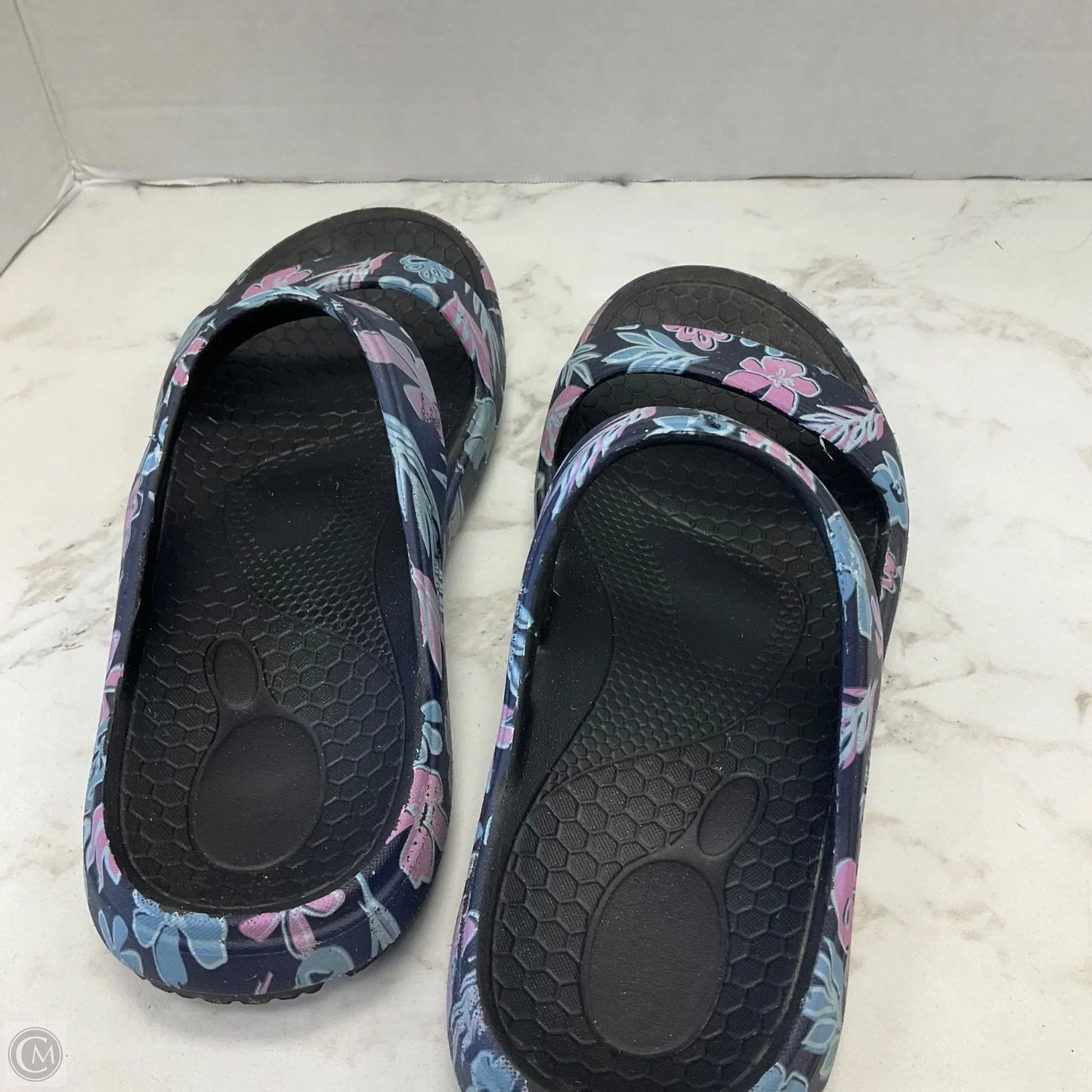 Sandals Flats By Spenco In Floral Print, Size: 8