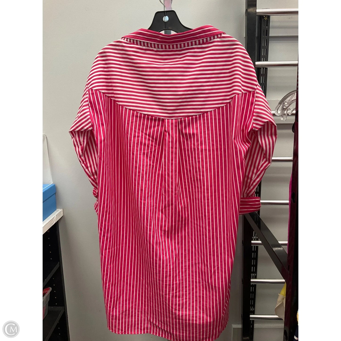 Dress Casual Short By Zara Basic In Pink & White, Size: S