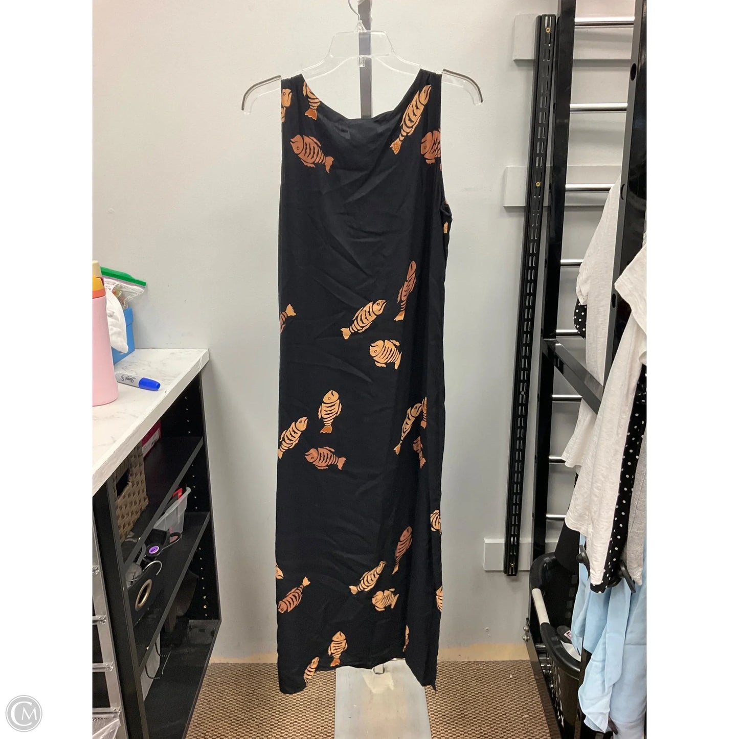 Dress Casual Maxi By Cmc In Black, Size: L