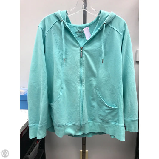 Jacket Other By Style And Company In Aqua, Size: 1x