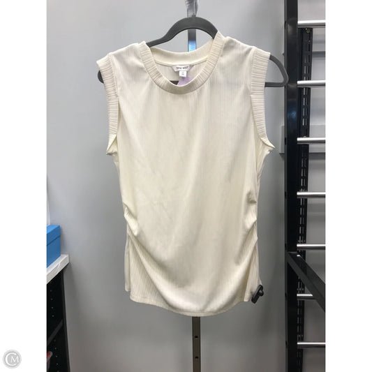 Top Sleeveless By Nine West In Cream, Size: M