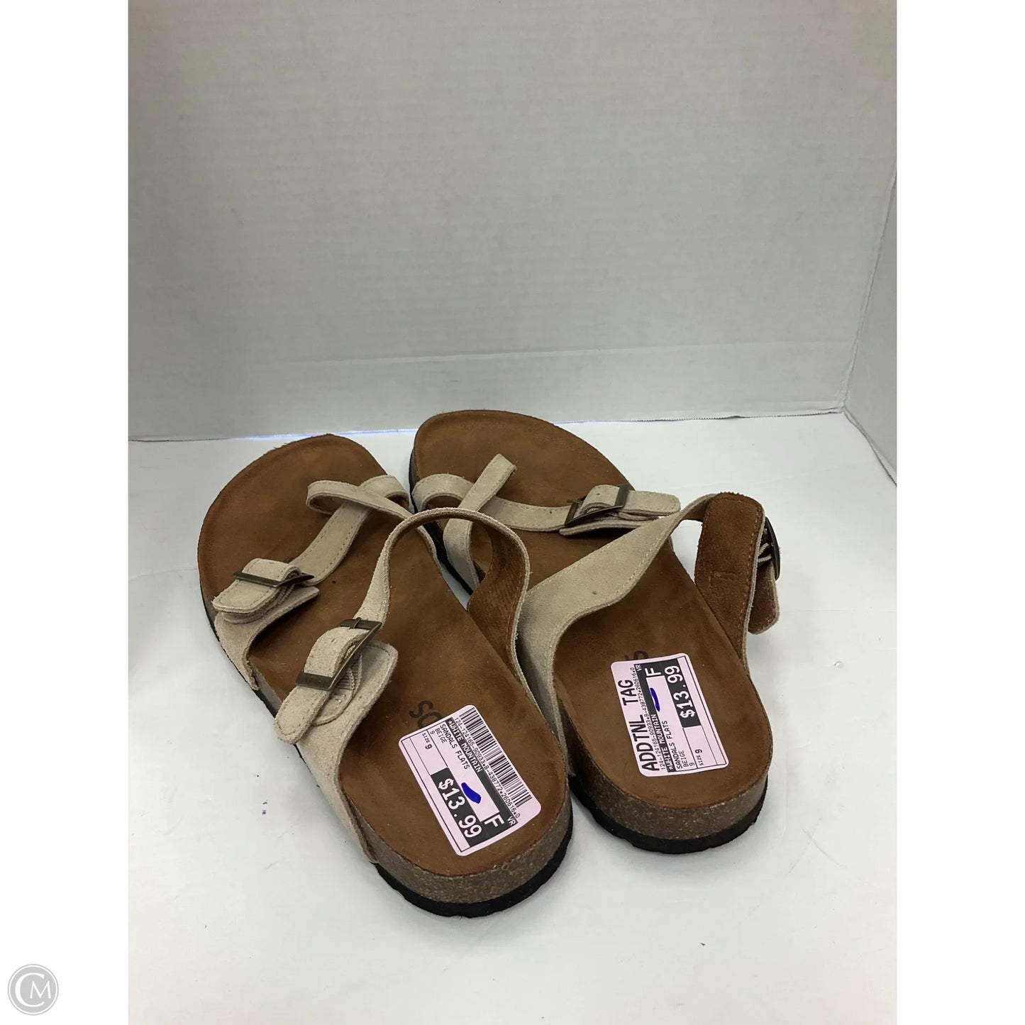 Sandals Flats By White Mountain In Beige, Size: 9