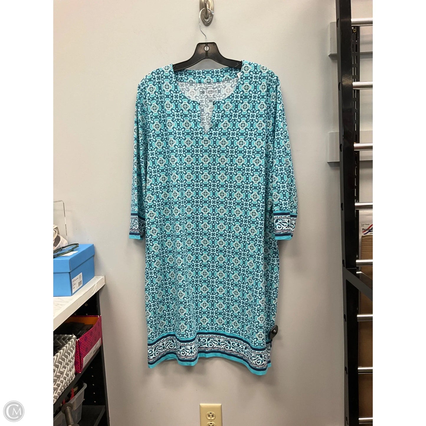 Dress Casual Short By Coolibar In Blue, Size: Xl
