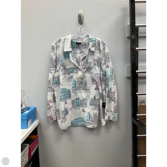 Top Long Sleeve By Talbots In Multi-colored, Size: Xl