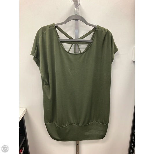 Top Short Sleeve By Apt 9 In Green, Size: Xxl