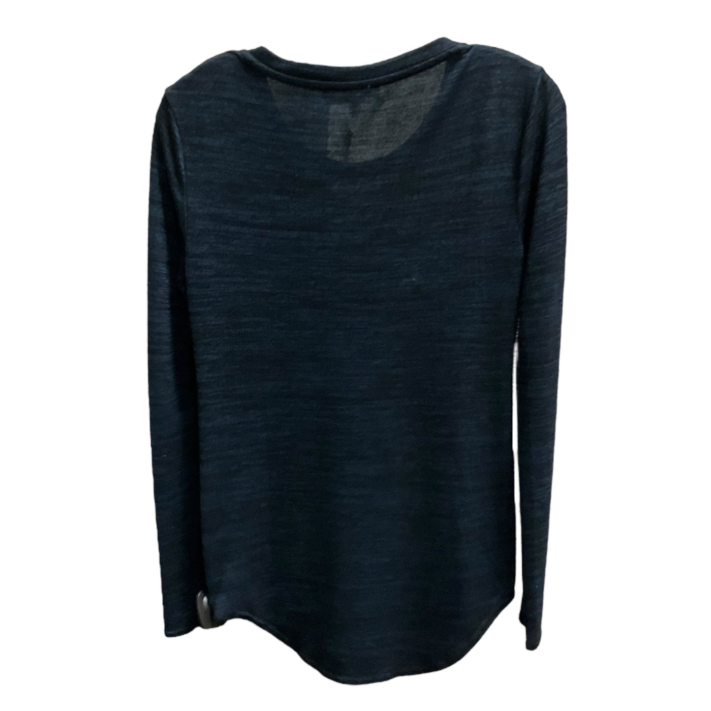 Top Long Sleeve By Philosophy In Black & Blue, Size: S