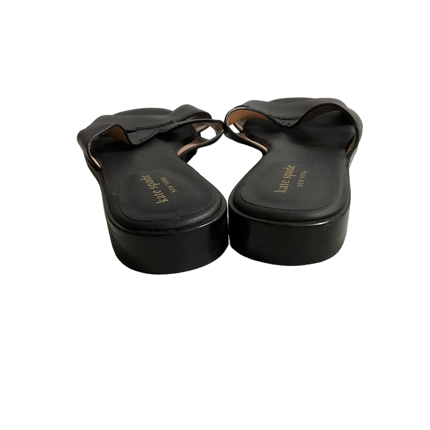 Black Sandals Flats Kate Spade, Size 7