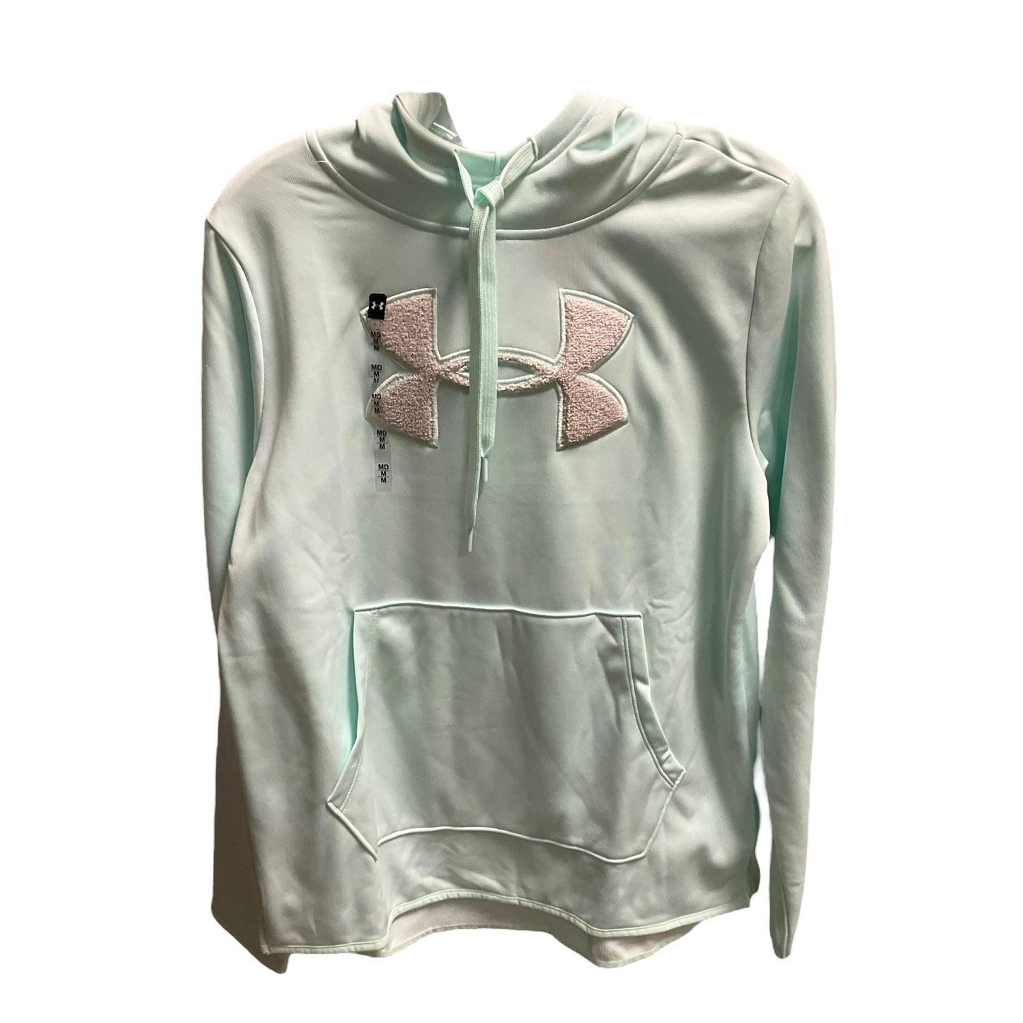 Athletic Sweatshirt Hoodie By Under Armour In Green, Size: M