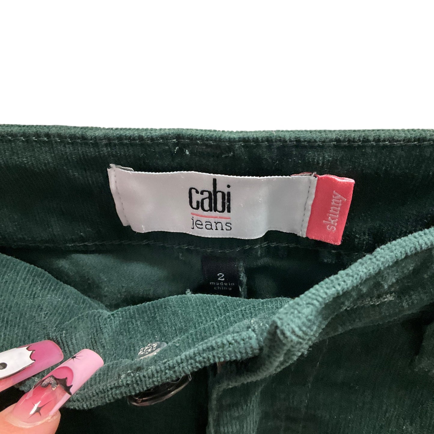 Jeans Straight By Cabi In Green, Size: 2