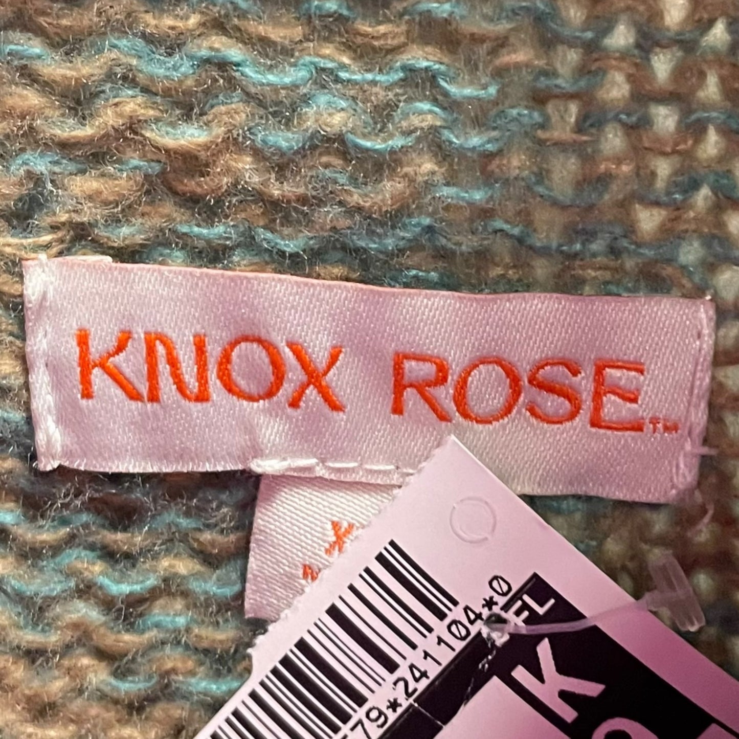 Sweater By Knox Rose In Green & Pink, Size: Xxl