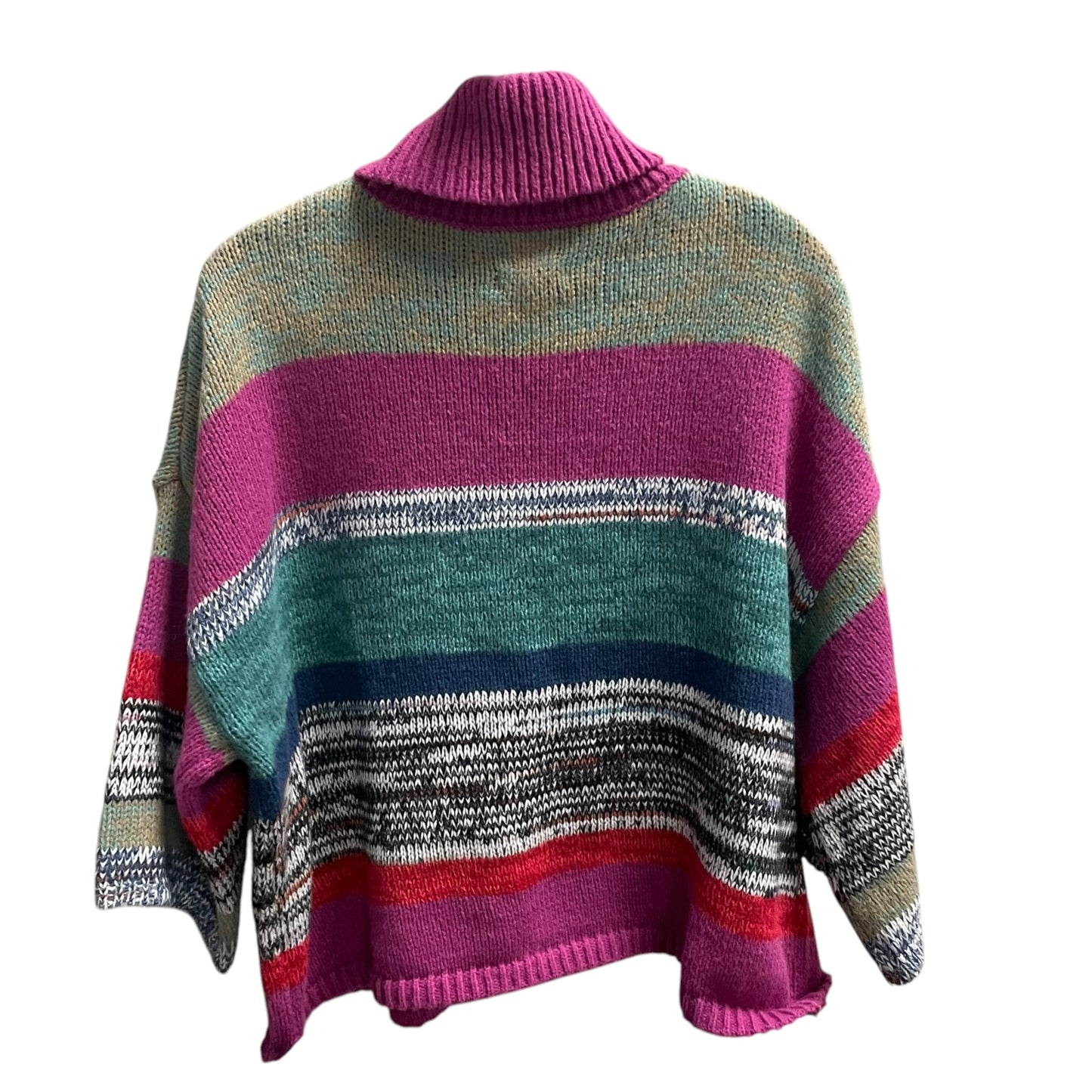 Sweater By Knox Rose In Green & Pink, Size: Xxl