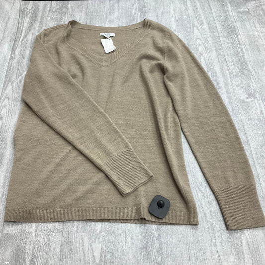 Sweater By Croft And Barrow In Tan, Size: M