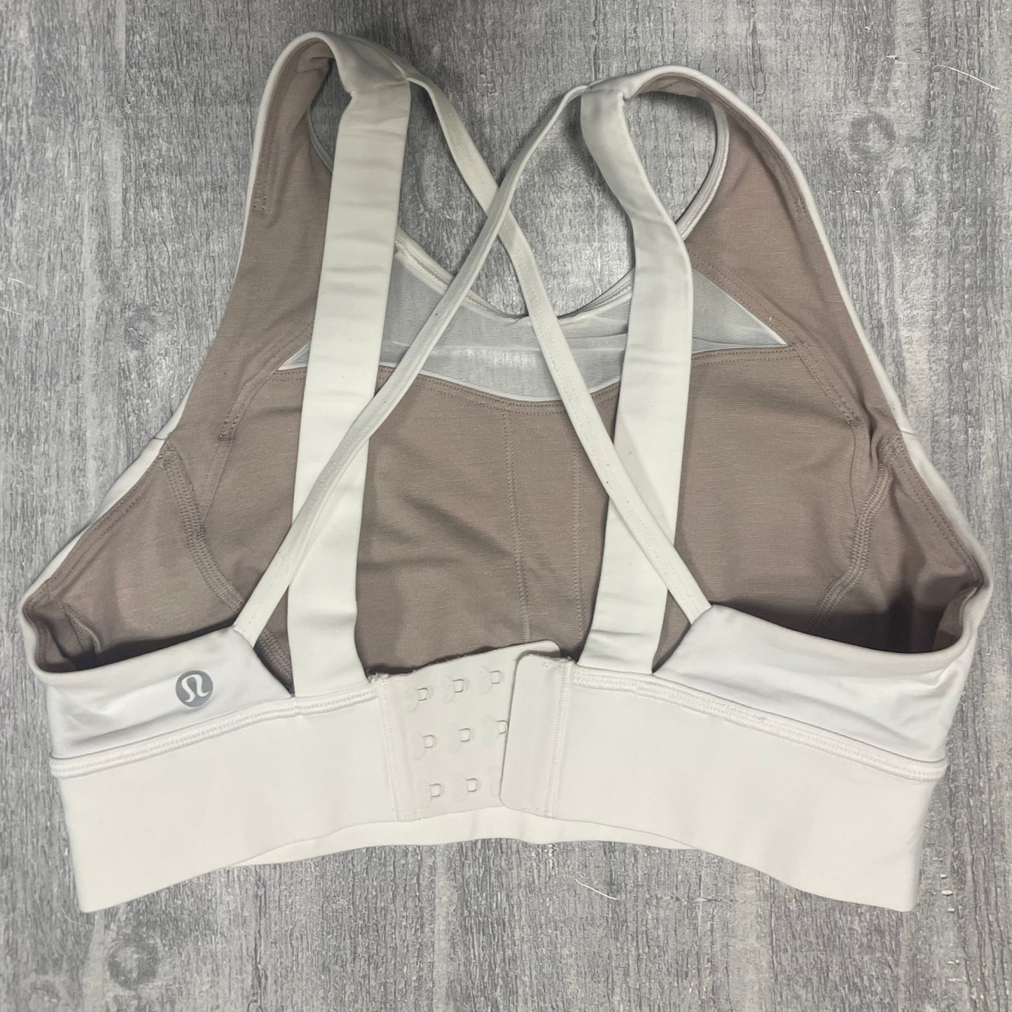 Athletic Bra By Lululemon In White, Size: 6