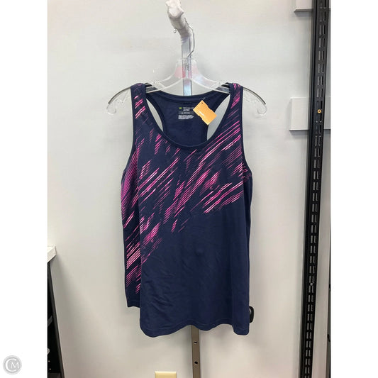 Athletic Tank Top By Tek Gear In Blue & Pink, Size: Xl