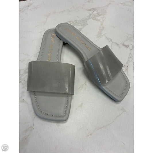 Sandals Designer By Stuart Weitzman In Grey, Size: 8