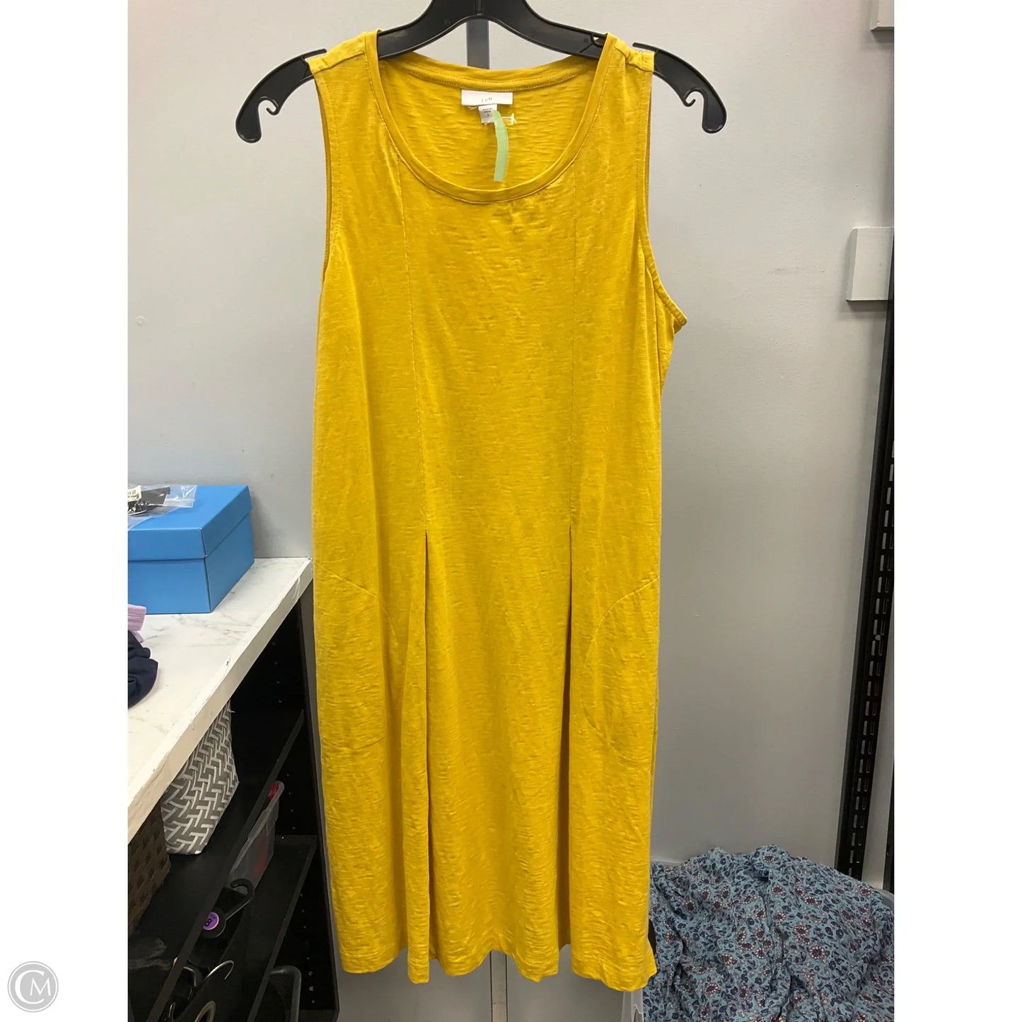 Dress Casual Midi By J. Jill In Yellow, Size: S