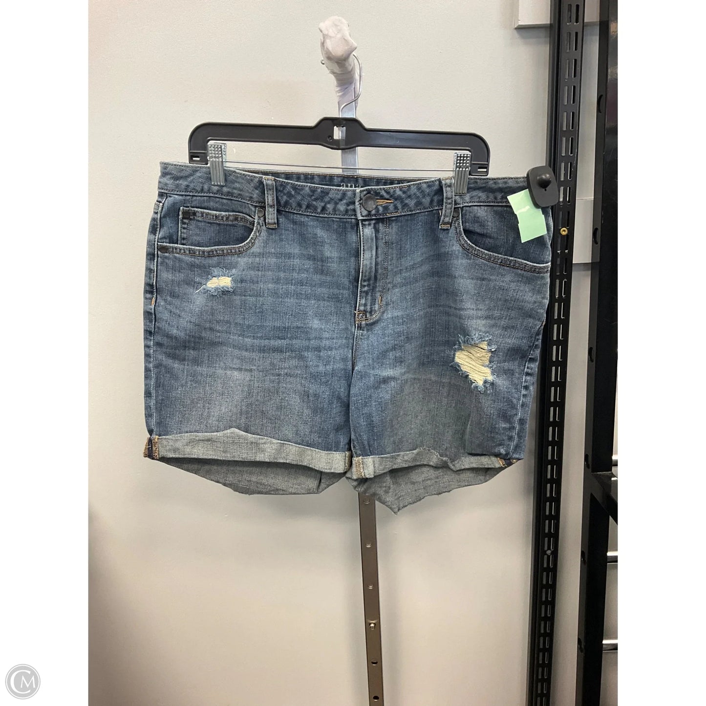 Shorts By Ana In Blue Denim, Size: 14