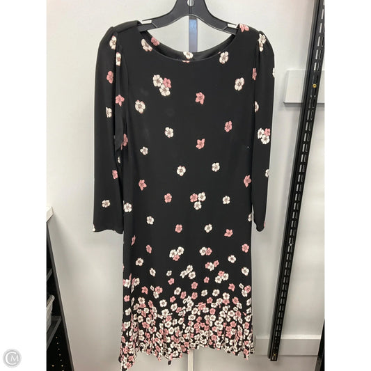 Dress Casual Midi By Tommy Hilfiger In Black & Pink, Size: 8
