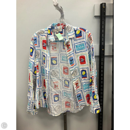 Top Long Sleeve By Loft In Multi-colored, Size: Xs