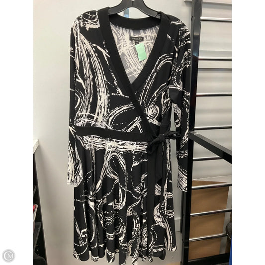 Dress Casual Short By Lane Bryant In Black & White, Size: 14