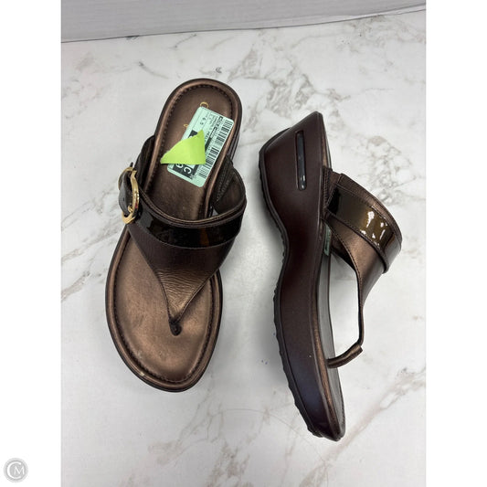 Sandals Heels Block By Cole-haan In Brown, Size: 6.5
