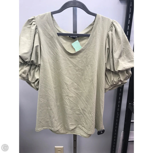 Top Short Sleeve By Express In Green, Size: L