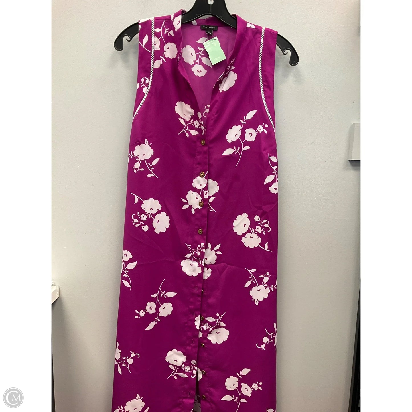 Dress Casual Midi By Ann Taylor In Purple, Size: 10