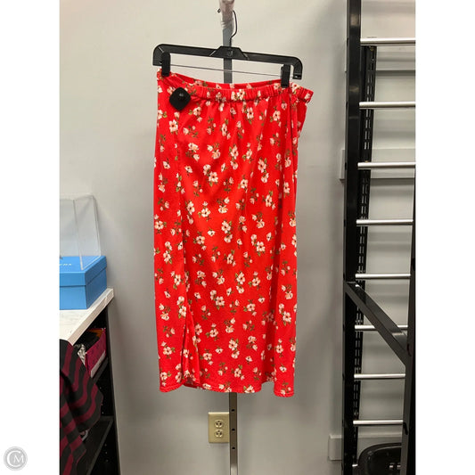 Skirt Midi By Old Navy In Floral Print, Size: M