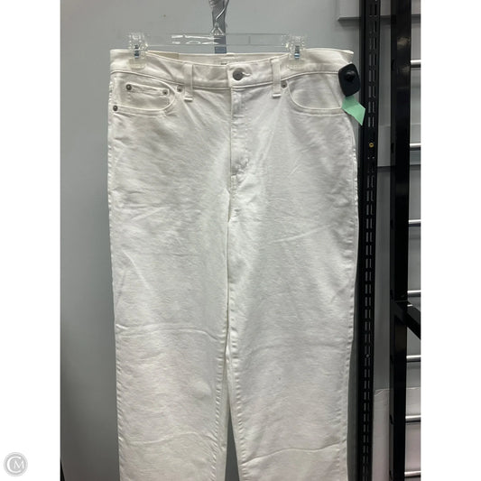 Top Short Sleeve By Banana Republic In Striped Pattern, Size: L