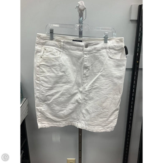 Skirt Mini & Short By Charter Club In White, Size: 12