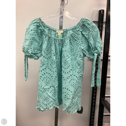 Top Short Sleeve By Cynthia Rowley In Teal, Size: M