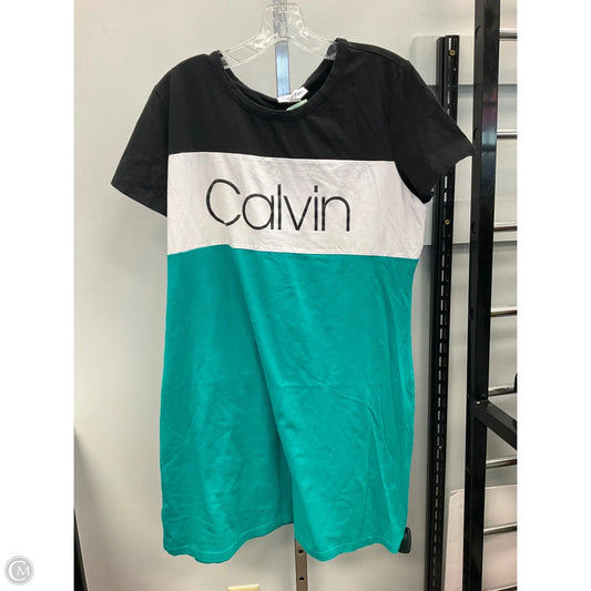 Dress Casual Short By Calvin Klein In Multi-colored, Size: Xl