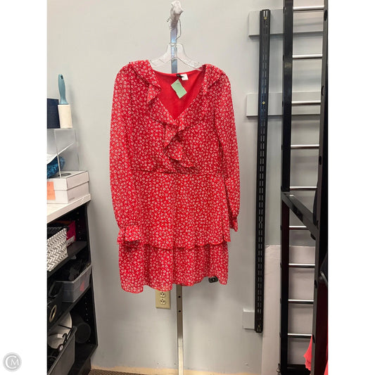 Dress Casual Short By Divided In Red, Size: Xs