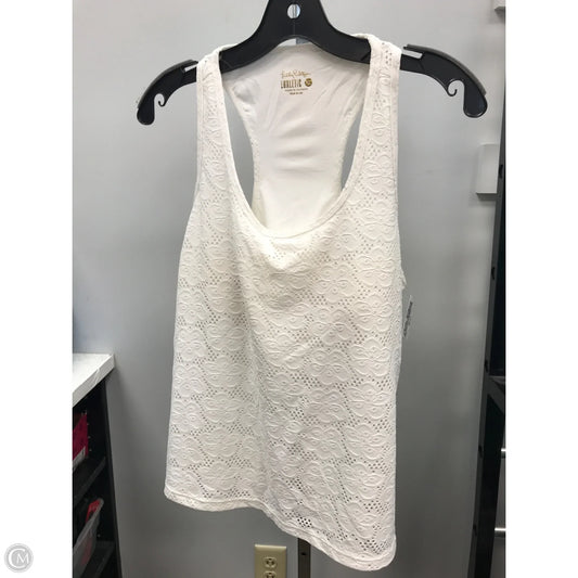 Tank Top Designer By Lilly Pulitzer In White, Size: Xl