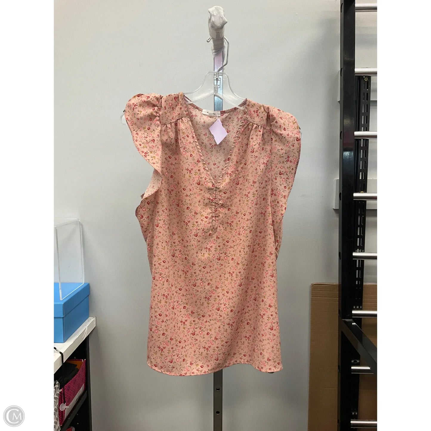 Top Sleeveless By Pleione In Pink, Size: M