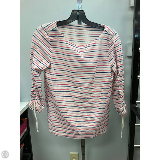 Top Long Sleeve By Talbots In Striped Pattern, Size: Sp