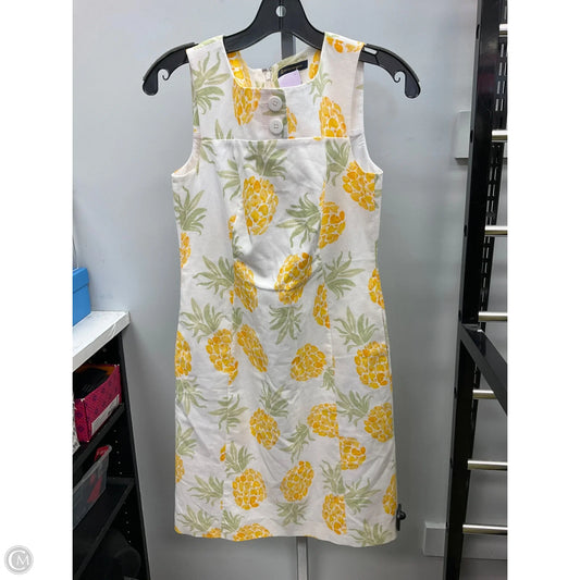 Dress Work By Brooks Brothers In Yellow, Size: 4