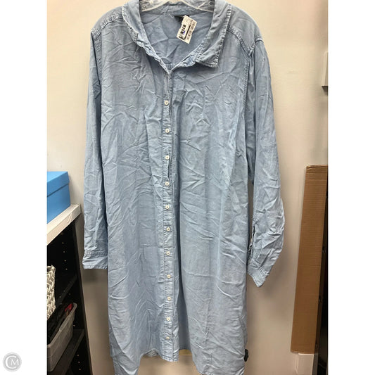 Dress Casual Midi By Torrid In Blue Denim, Size: 4x