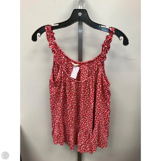 Top Sleeveless By Sim & Sam In Red, Size: M