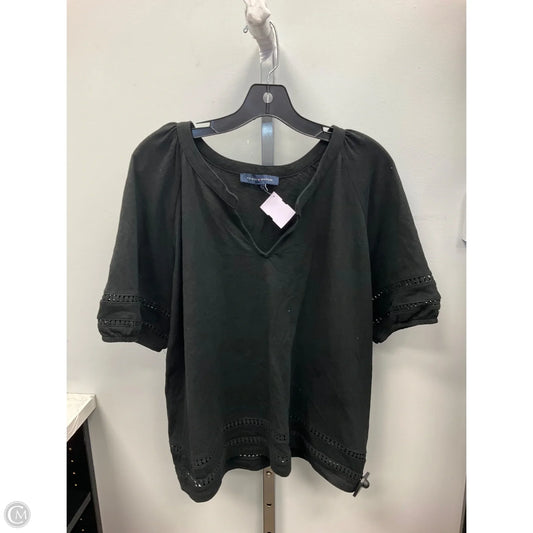 Top Short Sleeve By Tommy Hilfiger In Black, Size: Xl