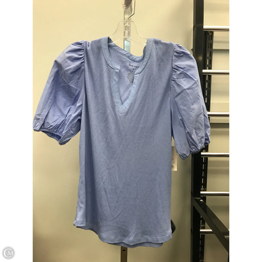 Top Short Sleeve By Nine West In Blue, Size: L