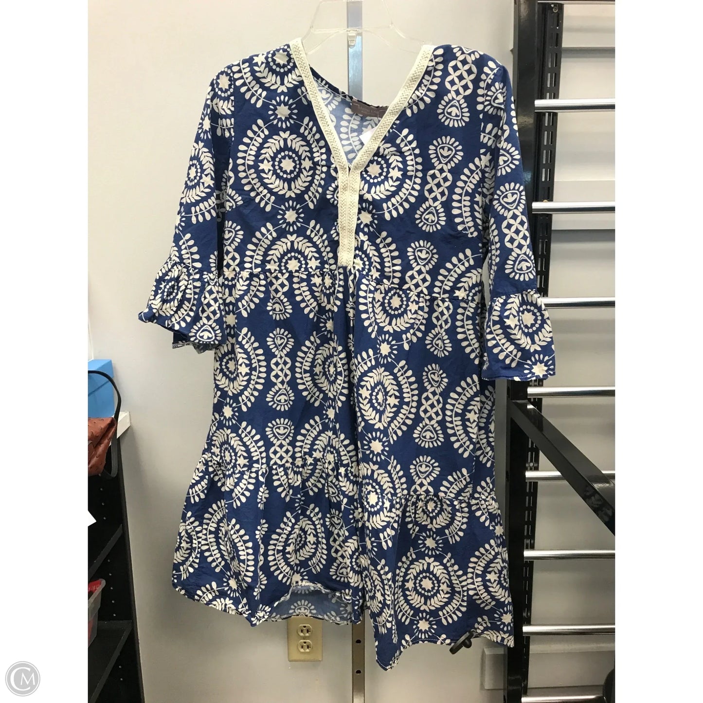 Dress Casual Short By Clothes Mentor In Blue, Size: Xl