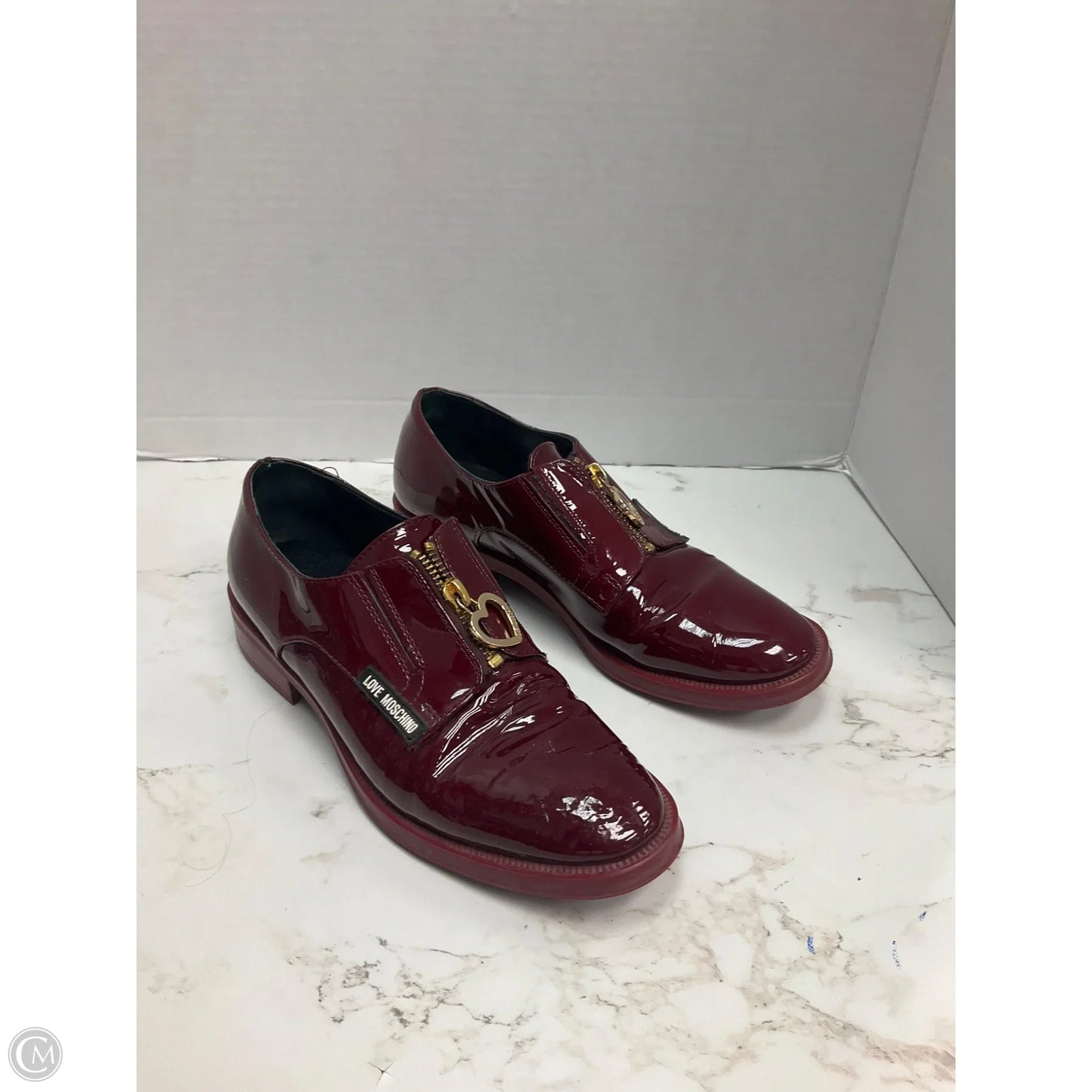 Shoes Heels Block By Love Moschino In Red, Size: 6.5