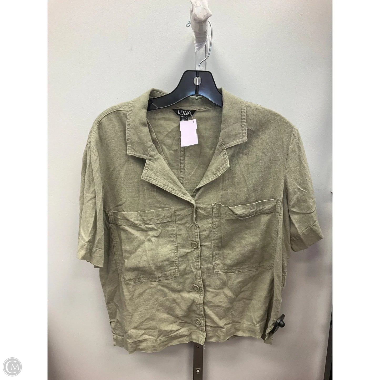 Top Short Sleeve By Buffalo David Bitton In Green, Size: M