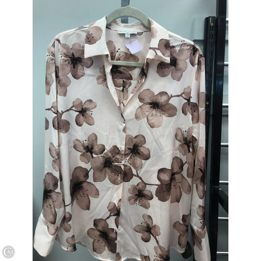 Top Long Sleeve By Maison Damelie In Pink, Size: M