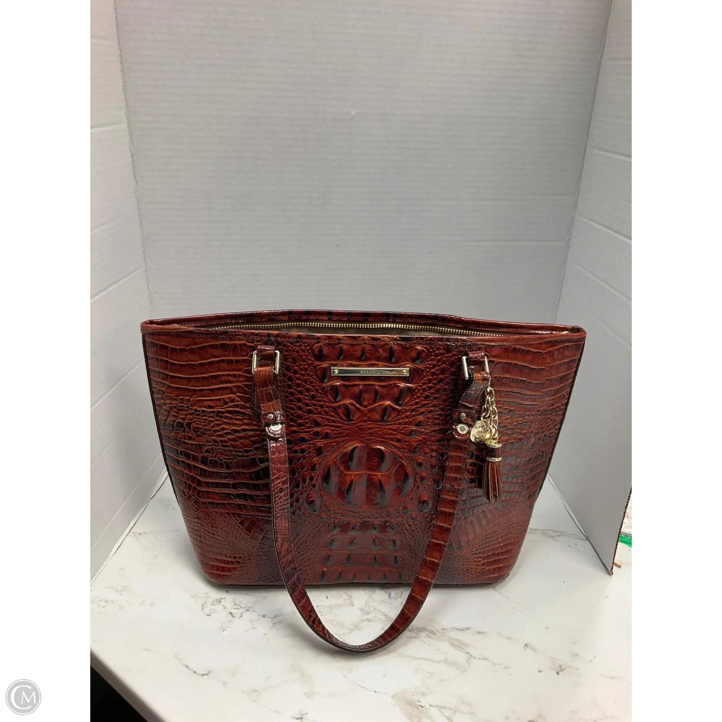 Handbag Designer By Brahmin, Size: Medium