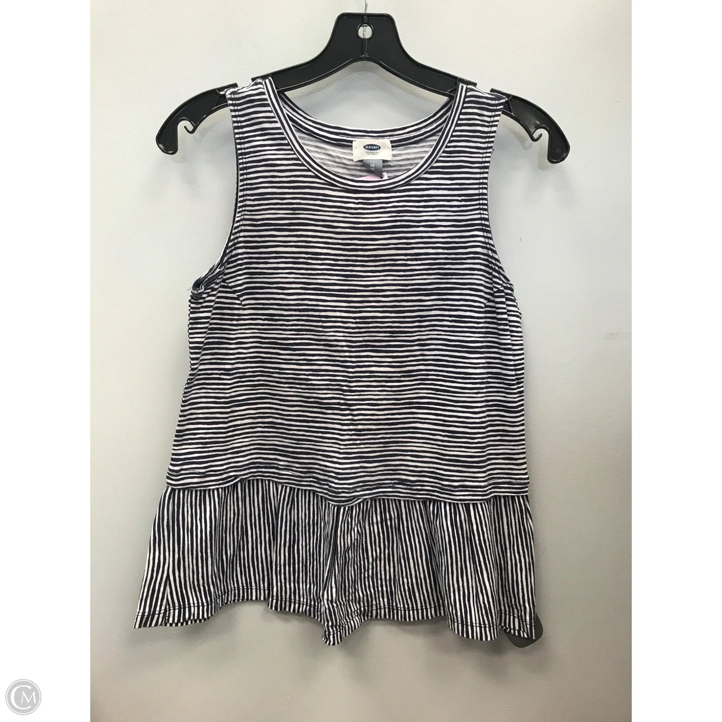 Top Sleeveless Basic By Old Navy In Striped Pattern, Size: Xs