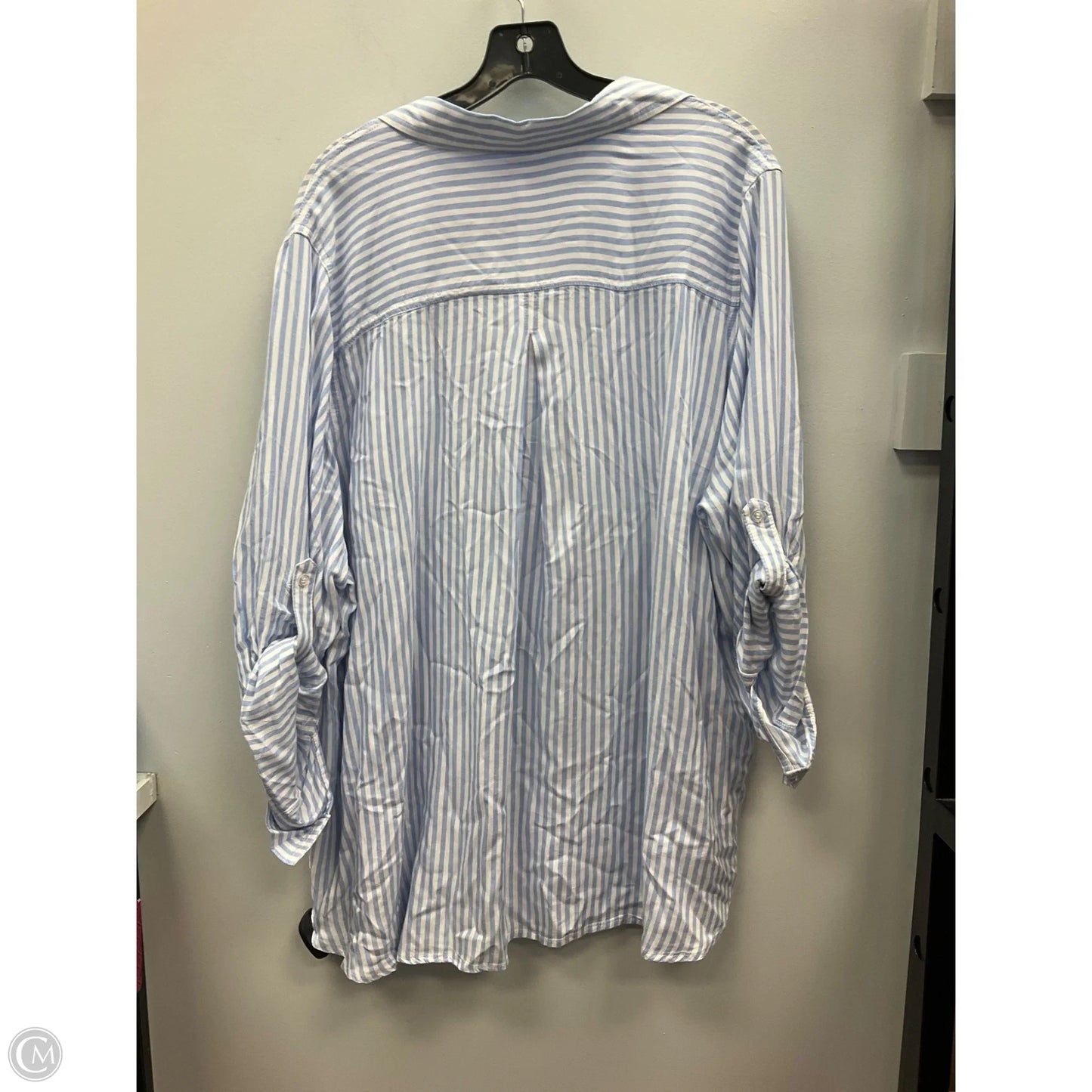 Top 3/4 Sleeve By Velvet Heart In Striped Pattern, Size: 3x