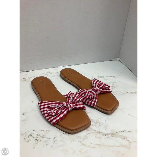 Shoes Flats By Nicole Miller In Checkered Pattern, Size: 9