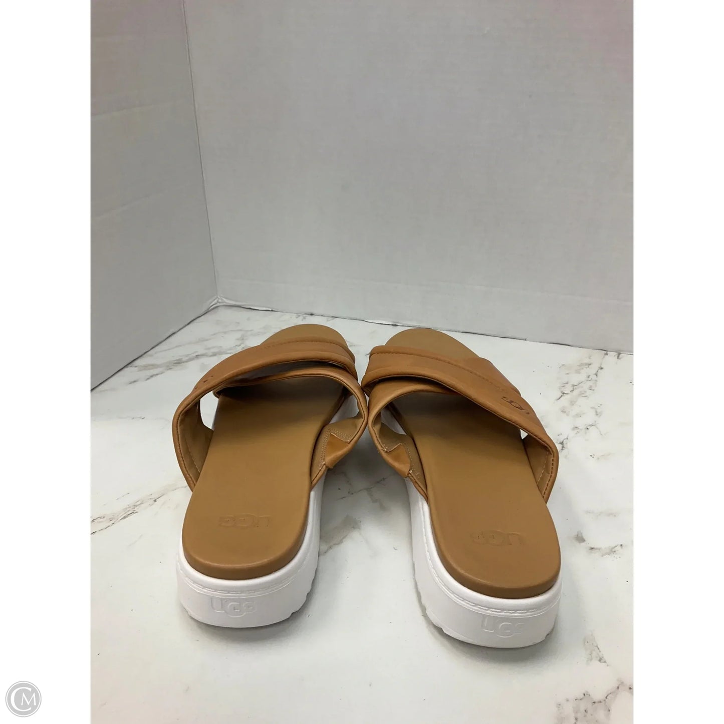 Sandals Designer By Ugg In Tan, Size: 9.5